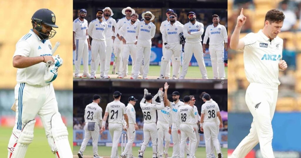 IND vs NZ : भारतीय बल्लेबाजों ने न्यूजीलैंड के आगे टेके घुटने