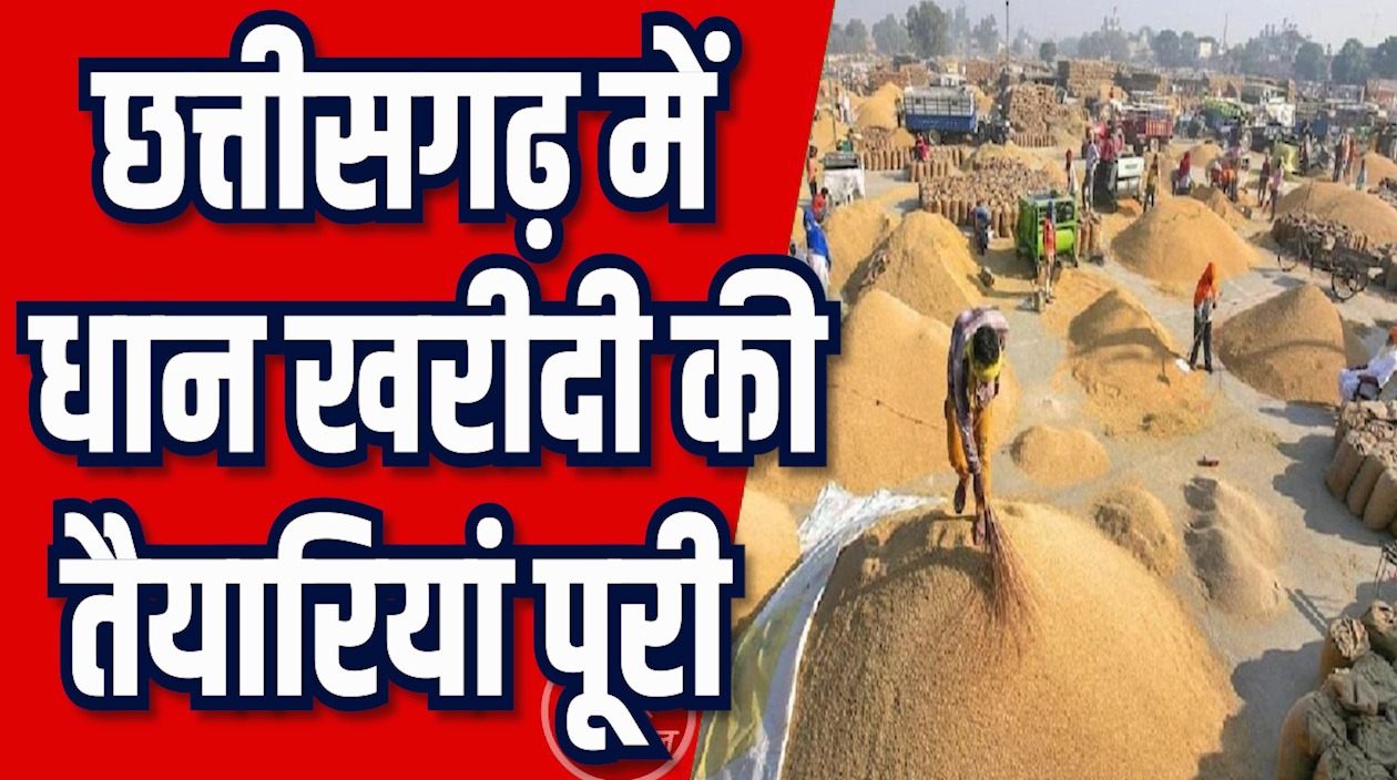 CG News: राज्य में 15 नवंबर से धान खरीदी शुरू, 2739 उपार्जन केंद्र स्थापित