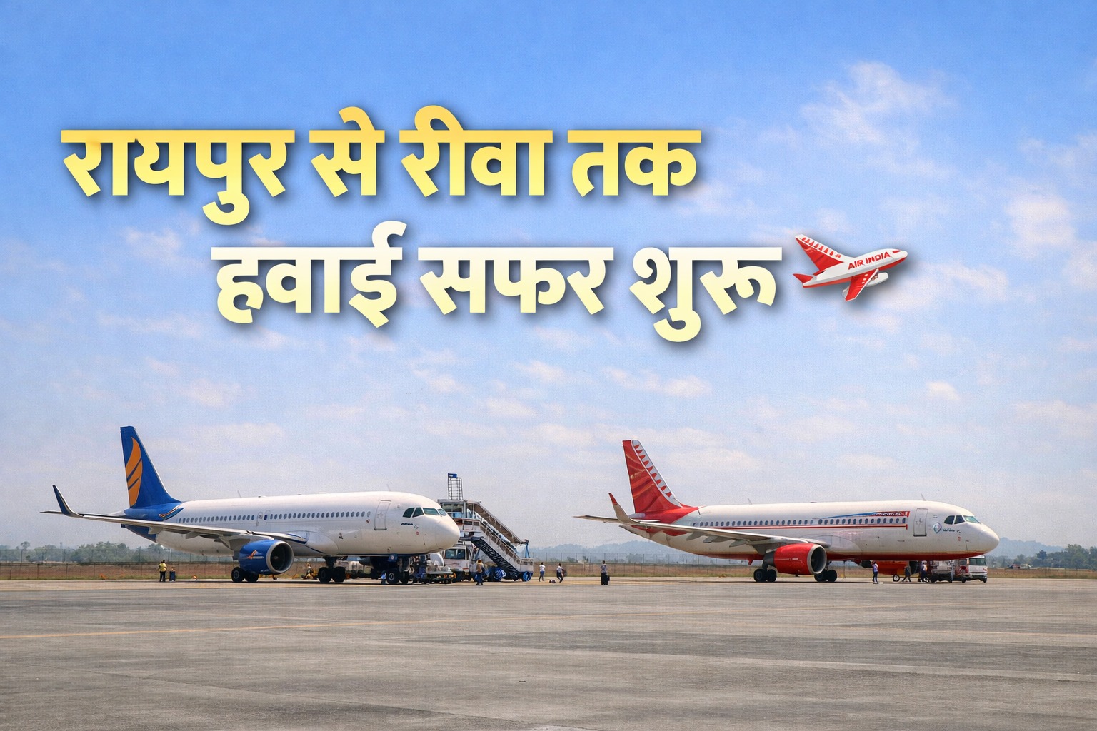 CG News: रायपुर से रीवा तक हवाई सफर शुरू, अब 1 घंटे 10 मिनट में तय होगा लंबा सफर