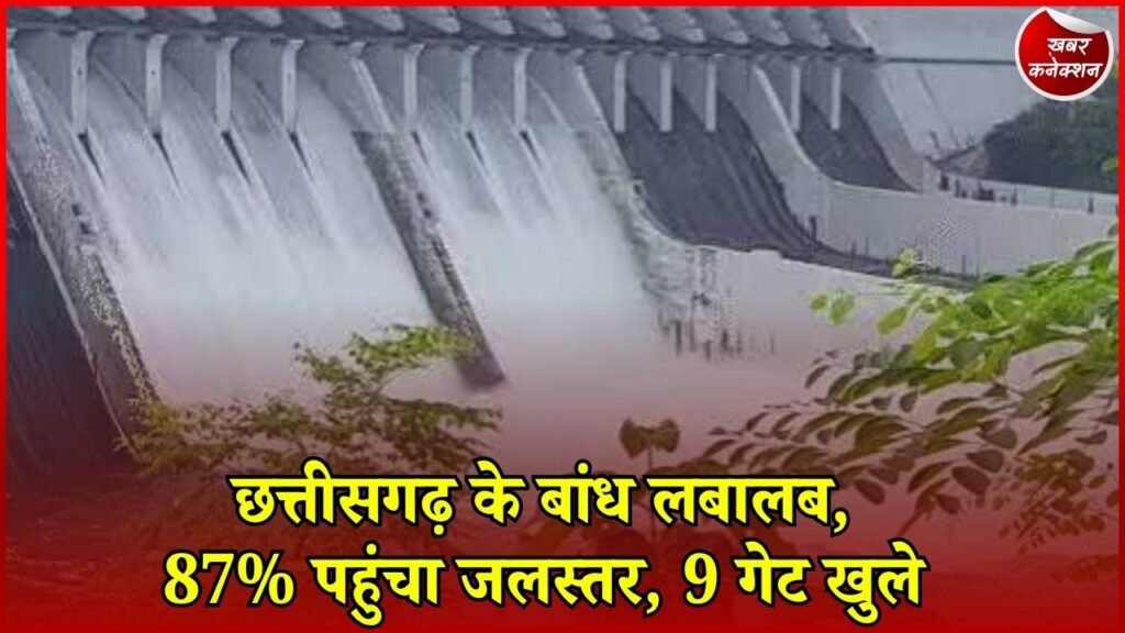CG News: छत्तीसगढ़ में बारिश से बांध हुए लबालब, औसत जलभराव 87%, कई जलाशय 100% भरे