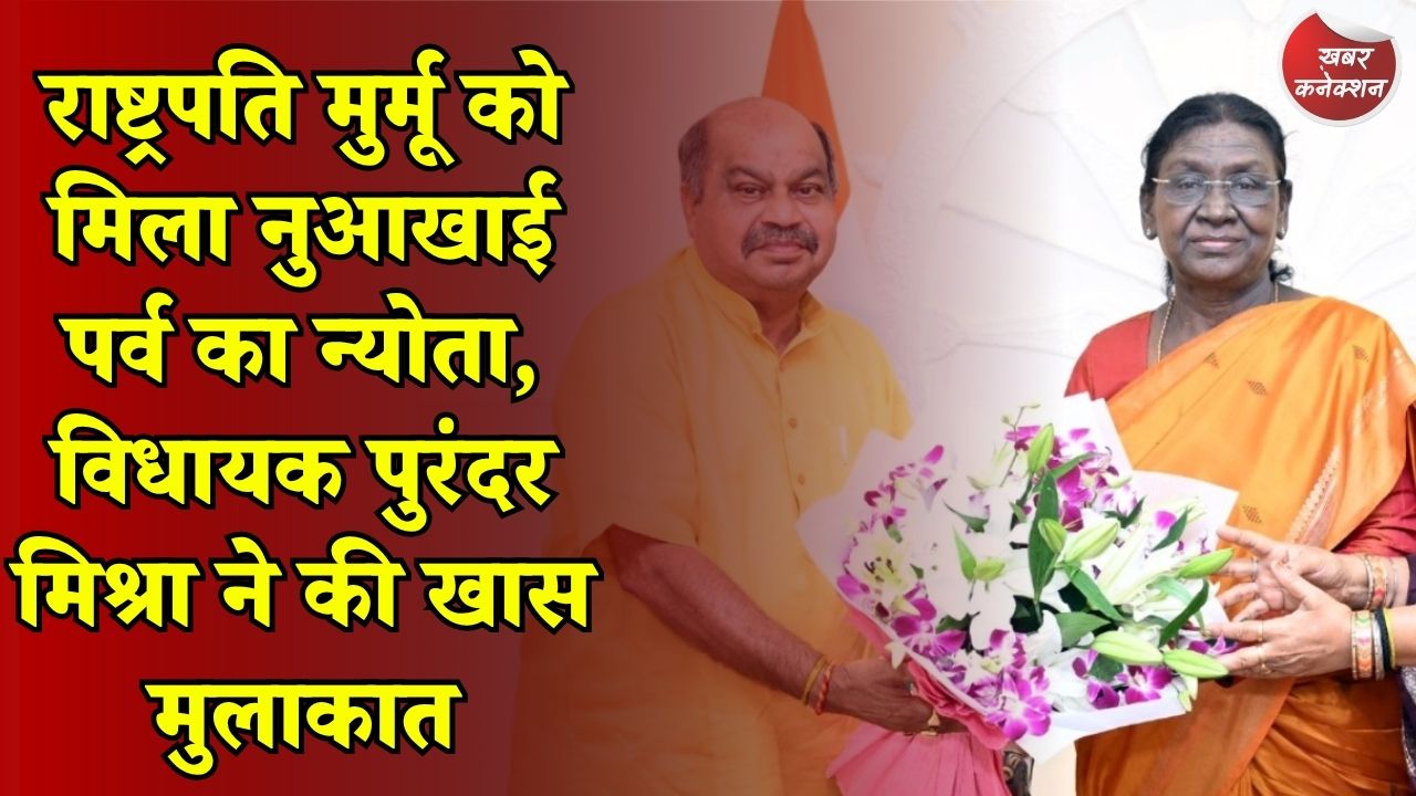 CG News: राष्ट्रपति द्रौपदी मुर्मू से मिले विधायक पुरंदर मिश्रा, रायपुर के नुआखाई पर्व में शामिल होने का दिया निमंत्रण