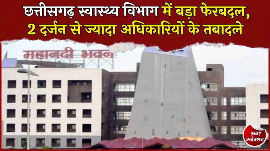 CG News: छत्तीसगढ़ स्वास्थ्य विभाग में बड़े स्तर पर तबादले, CMHO और सिविल सर्जन समेत कई अधिकारी बदले