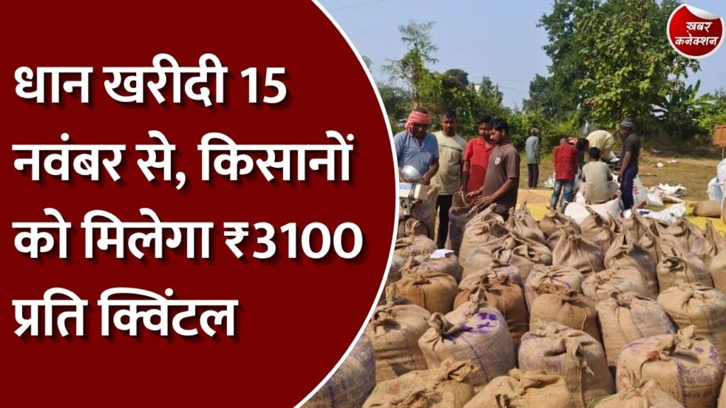 CG News: छत्तीसगढ़ में 15 नवंबर से धान खरीदी, दूसरी फसल उगाने पर किसानों को ₹15 हजार प्रति एकड़ की सहायता