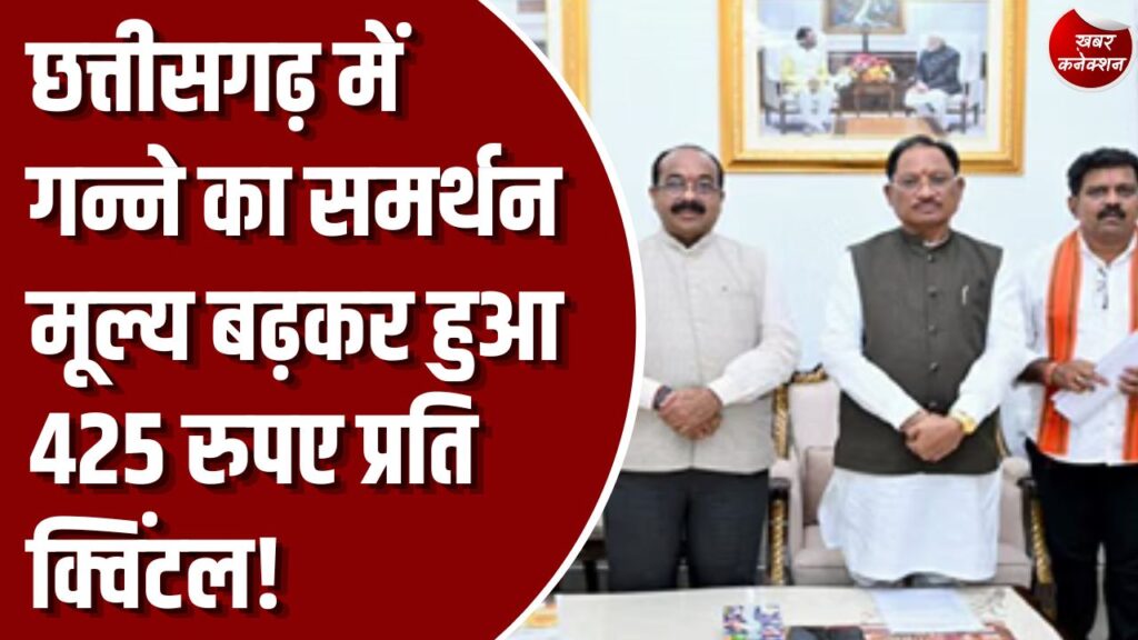 CG News: छत्तीसगढ़ में गन्ना खरीदी दर में बढ़ोतरी, सरकार ने मूल्य बढ़ाकर किया 425 रुपए प्रति क्विंटल