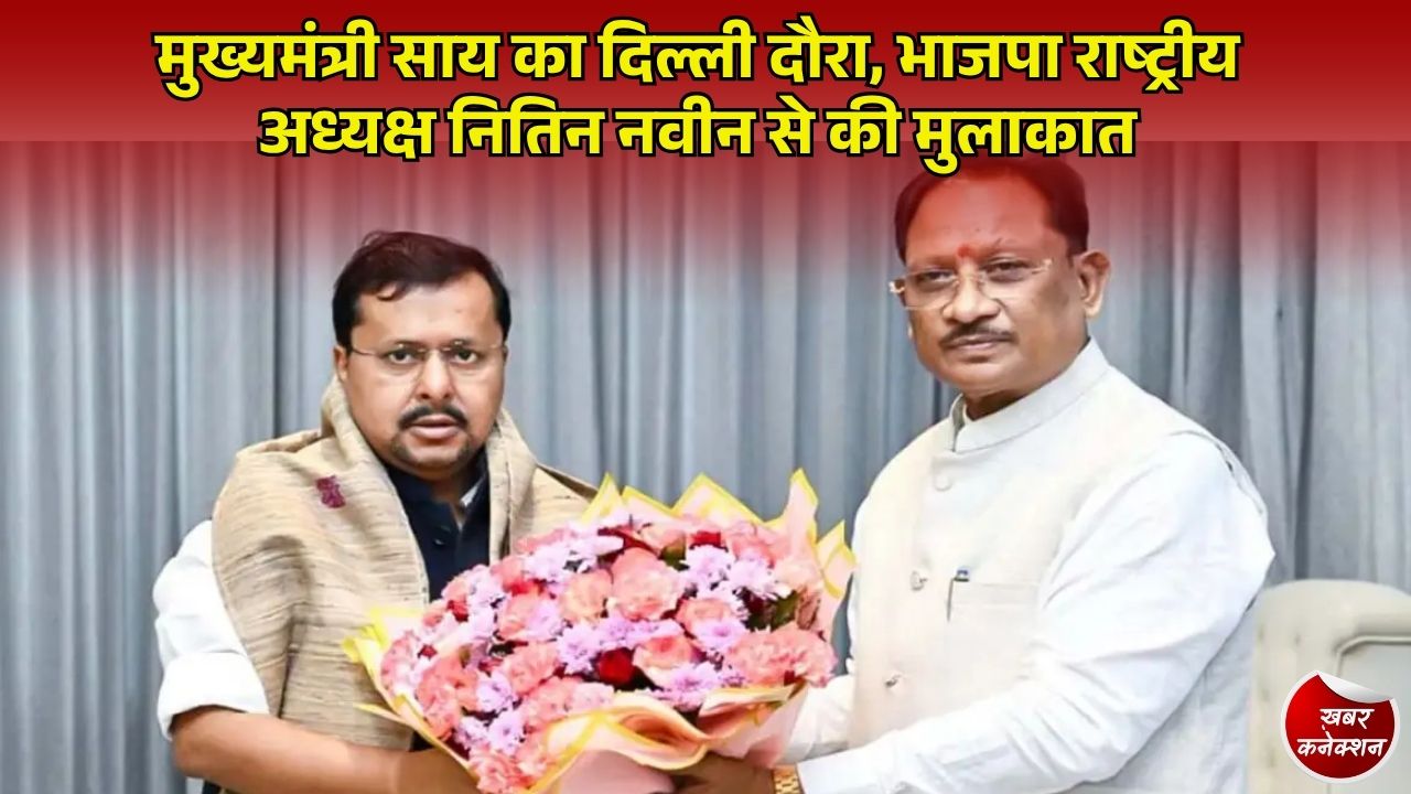 CG News: मुख्यमंत्री साय ने दिल्ली में भाजपा राष्ट्रीय अध्यक्ष नितिन नवीन से की मुलाकात, इन मुद्दों पर हुई अहम चर्चा